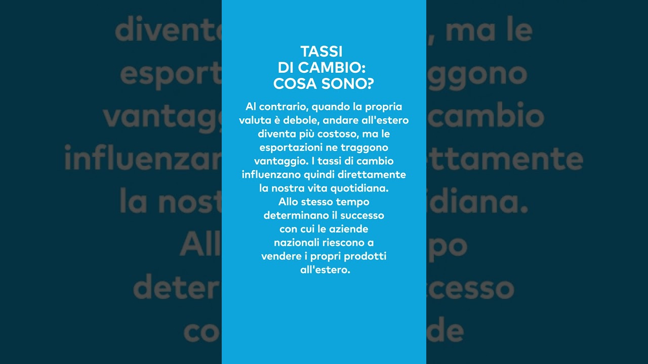 Cosa significa in realtà un franco svizzero forte?