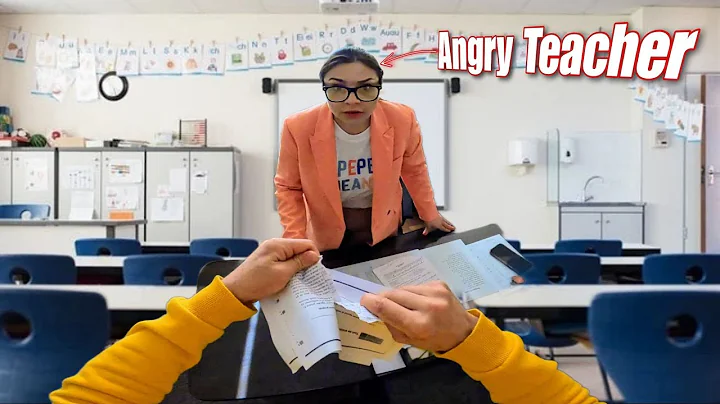 I ESCAPE THE ANGRY TEACHER 4 @DumitruComanac  (Funny Parkour POV Chase) #viral #pov #funny #school 