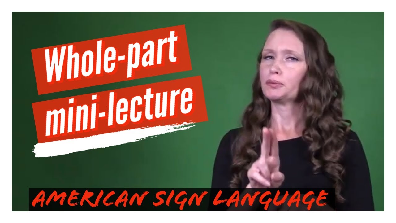 Intermediate Asl #ASL Practice: whole or part mini-lecture, Intermediate Advanced # ...