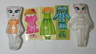 Paper diy💖 Paper doll dress up, #paperdoll #paperdiy, #craft #paper #papercraft