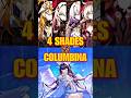 The 4 Shades afraid of Columbina ? | Genshin Impact | #columbina #fatuiharbingers #genshinlore
