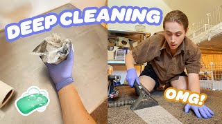 DEEP CLEANING THE PIG ROOM 🧼 IT WAS SO DIRTY!!