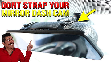 How to Mount Mirror Dash Cam Without Straps! (Direct Mount Conversion)