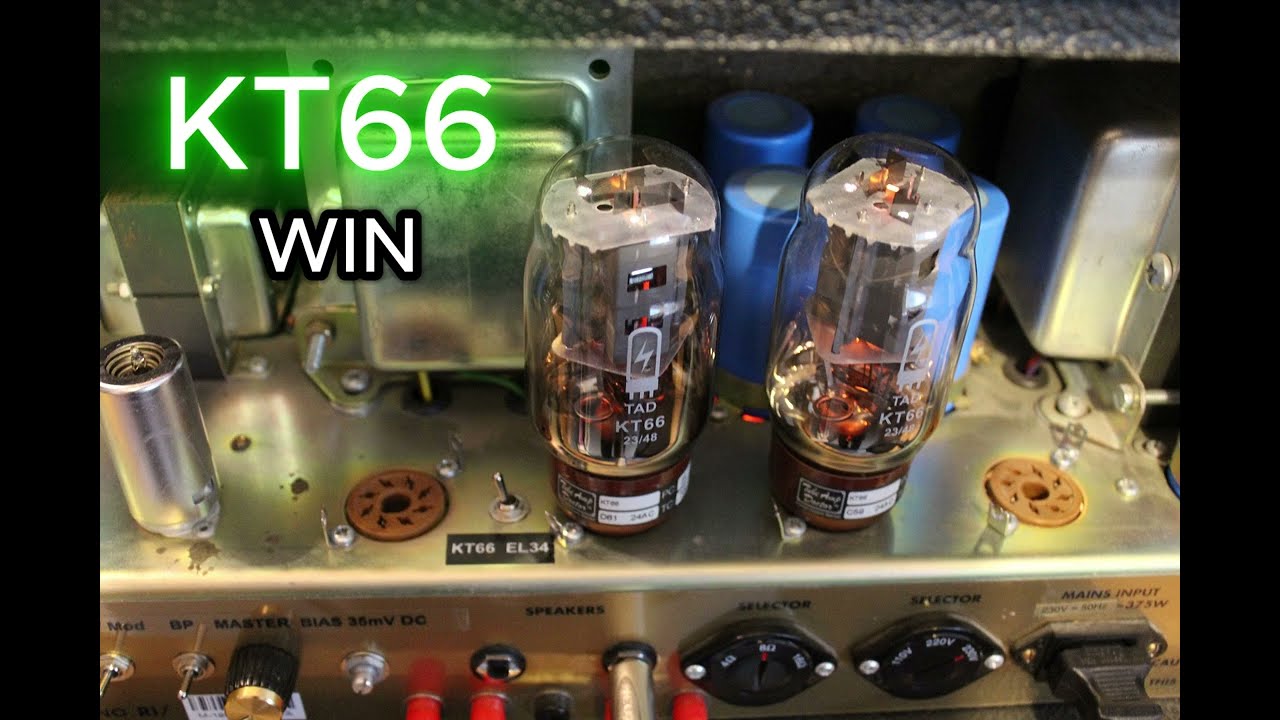 EL34 vs KT66 (Marshall JTM45/100 Clone + 4X12 G12H Heritage 55Hz)