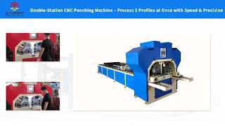 Double-Station CNC Punching Machine | High-Speed Automatic Metal Profile Punching #punchingmachine