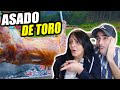 ASADO DE T0R0 ENTERO EN PERU🇵🇪 (vídeo reacción)