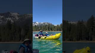 Kayaking with Kids to Fannette Island within Emerald Bay in South Lake Tahoe