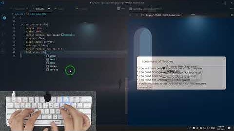 ASMR Programming - Quiz App With JavaScript - No Talking