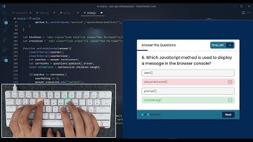 ASMR Programming - Quiz App With JavaScript - No Talking
