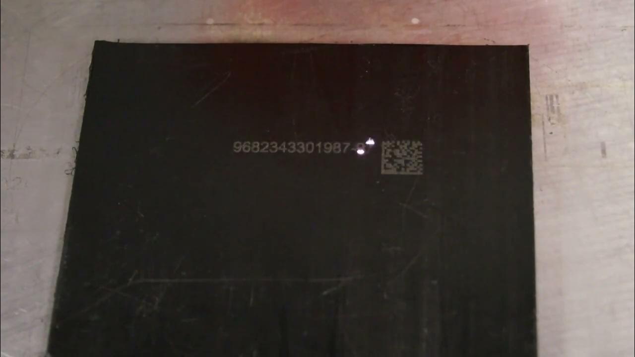 Fiber Laser Marking Black Delrin with 2D Matrix and Serial Number YouTube