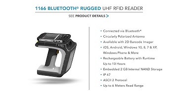 TSL 1166 Bluetooth® Rugged UHF RFID Reader
