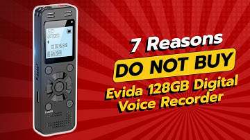 Evida 128GB Digital Voice Recorder | 7 Shocking Reasons NOT to Buy! 🚫🎤