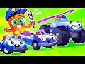  lets go police monster truck  rescue team  best kids cartoon by meet penny 