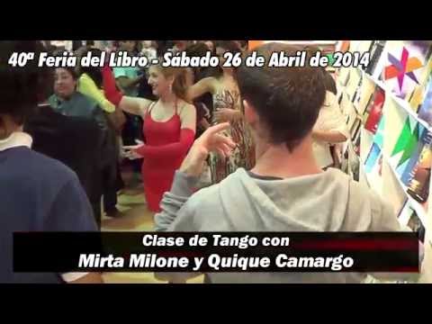 Clase de Tango con Mirta Milone y Quique Camargo en la 40ª Feria del Libro │ Tango Lessons