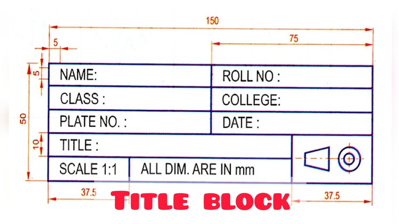 Top How To Draw Title Block In Engineering Drawing of all time Check it out now 