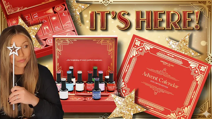 ✨️ Madam Glam Advent Calendar 2025 | Unboxing & Swatching Christmas Gel Polish | Xmas Nail Art Nails