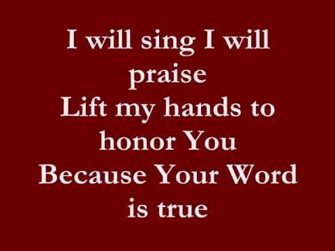 I will sing lyrics  Don Moen