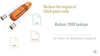 Reduce the impact of third-party code | Reduce DNS lookups - How to handle third-party resources ?