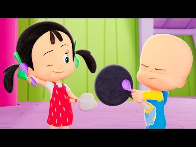 Please, be quiet!  | Cleo u0026 Cuquin: Fun Nursery Rhymes class=