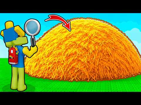 BUSCA LA AGUJA🪡 EN LA MONTAÑA DE HENO en Roblox