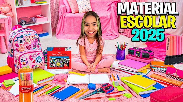 MOSTRANDO MEU MATERIAL ESCOLAR 2025 - COMPLETO