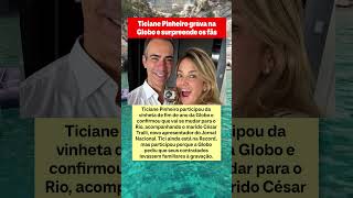 Mudança confirmada! Ticiane Pinheiro grava vinheta de fim de ano da Globo