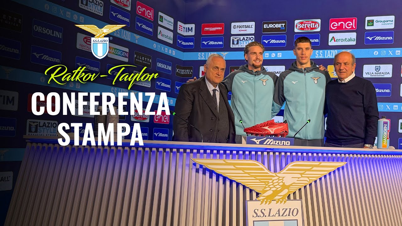 🗣️ LA CONFERENZA STAMPA DI PRESENTAZIONE DI RATKOV E TAYLOR