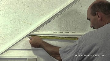 How To Cut & Install Vinyl Siding on a Gable End Roof