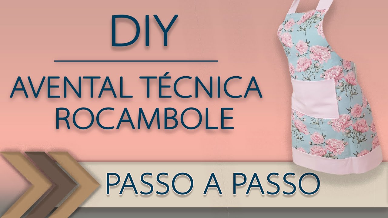 🌷 PAP  :::  AVENTAL TÉCNICA ROCAMBOLE - PASSO A PASSO - FÁCIL !!!!