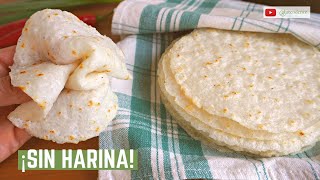 ONLY COOKED RICE! Gluten-free and FLOUR-FREE TORTILLAS with leftover rice.