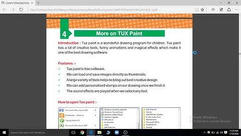 Class - 3rd.     lesson-4    More on Tux paint