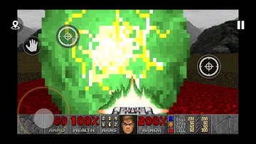 Doom 1993 knee- deep in the dead final level