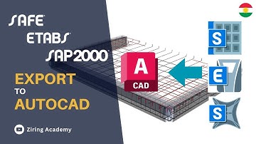 How to Export CSi SAFE/ ETABS/ SAP2000 To AutoCad