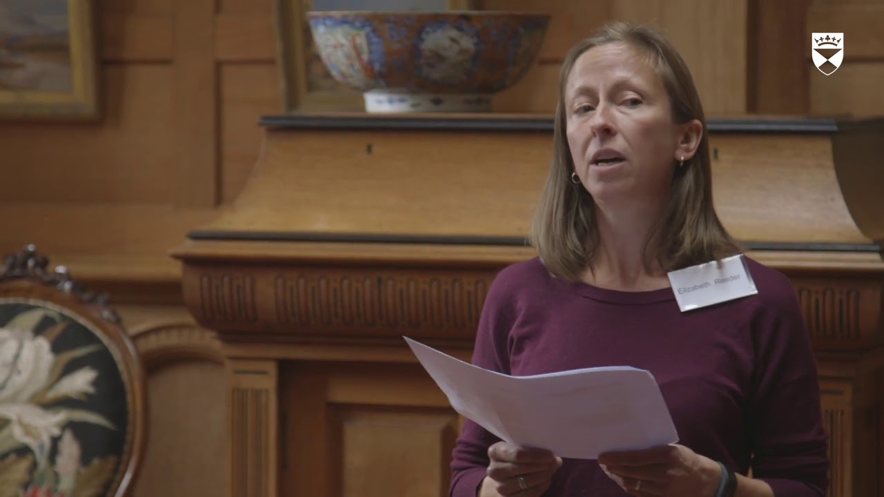 Elizabeth Reed Reading Elizabeth Reeder reading