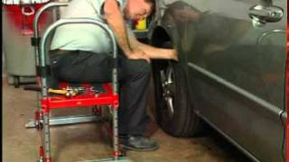 The handiest step stool to use while repairing your car!