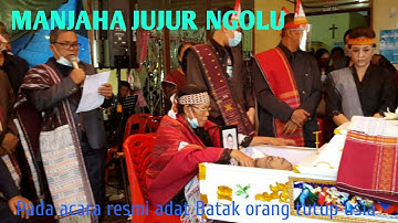 Manjaha jujur ngolu || Membaca riwayat hidup pada acara resmi orang Batak tutup usia