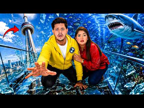 কানাডার সবচেয়ে ভয়ংকর জায়গায় চলে গেলাম! 😱 | CN Tower & Shark Aquarium 🦈 | Rakib Hossain