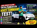 TATA PUNCH EV Voice Commands Features Live Demo In Driving Mode 🔥🔥🚀🚀 @tata.evofficial  #tatapunchev 