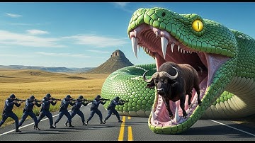 Brave Heroes Save Buffalo From Deadly Giant Mutant Python🐍