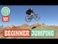 HOW TO JUMP A MOUNTAIN BIKE | OVER 40 | This dude learns spooky fast!