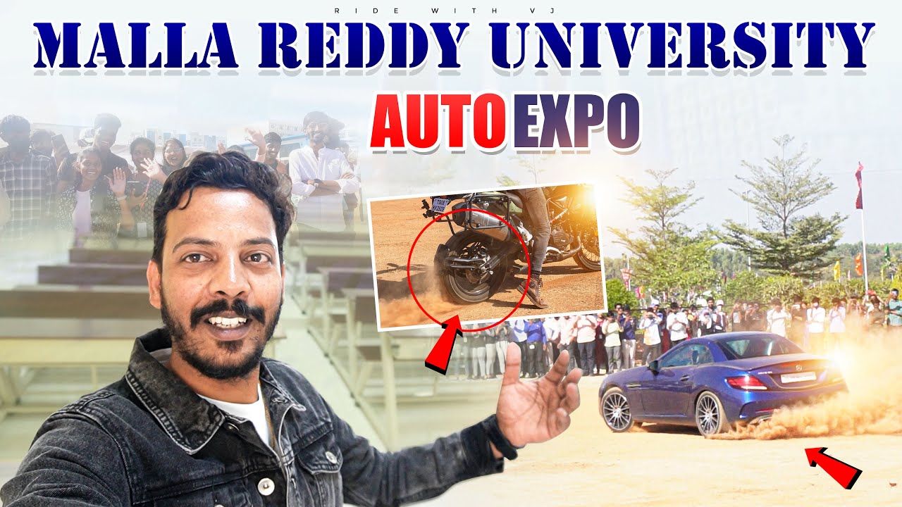 Going as chief guest to Malla Reddy University Auto Expo - YouTube