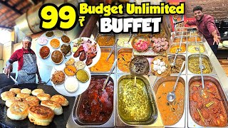எல்லோருக்கும் நல்லாருக்கும் 99₹ Cheapest Unlimited BUFFET | Grand Karaikudi OMR | Tamil Food Review