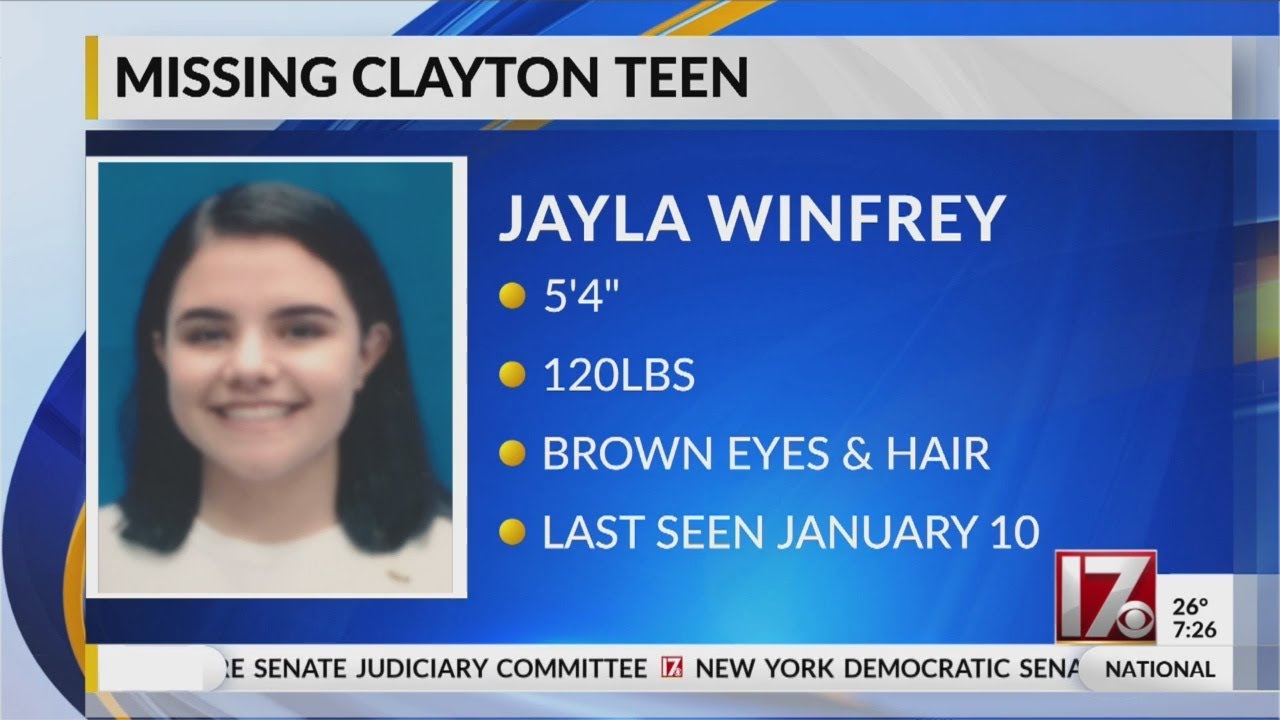 Clayton police searching for teen girl reported missing nearly a week ...