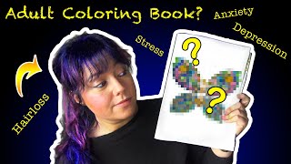 Adult Coloring Book Anxiety Stress relief Draw with me