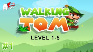 Walking Tom - Gameplay #1 Level 1-5 (Android) screenshot 2