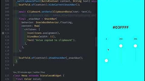 Flutter Color Generator App
