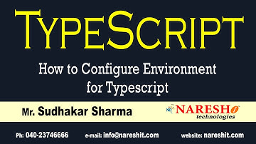 How to Configure Environment for Typescript | TypeScript Tutorial | by Mr. Sudhakar Sharma
