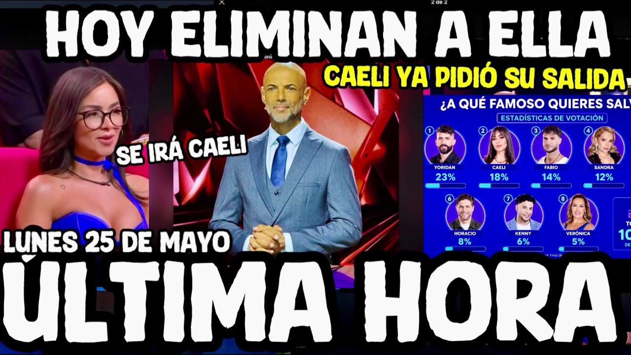 CONFIRMADO CAELI ELIMINADA DE LA CASA DE LOS FAMOSOS 2026