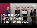 Conferencia matutina AMLO / 15 de septiembre 2020