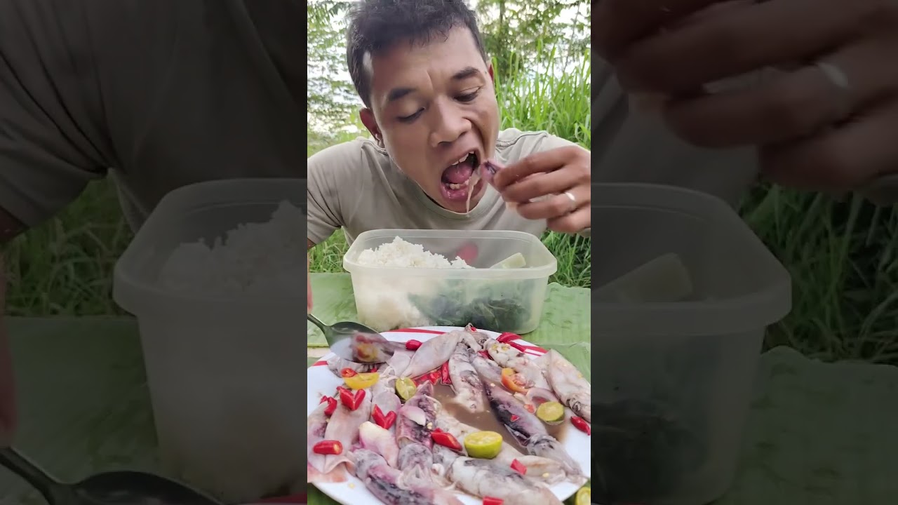 Kumbati na kinilaw na pusit Og Nilaga na Pichay 